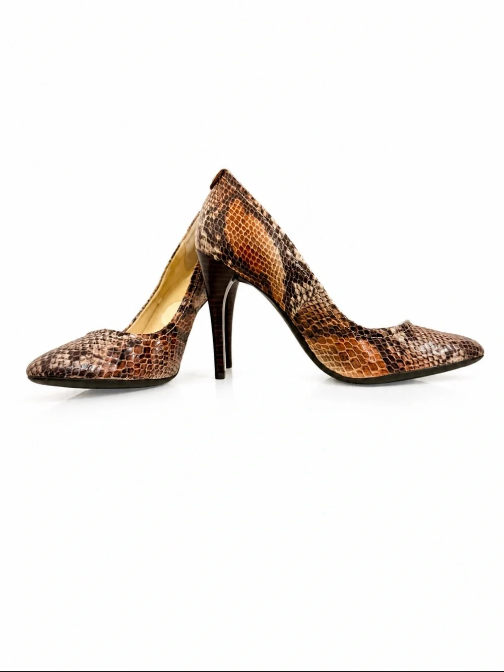 NEW Calvin Klein Snakeskin Print Stiletto Pumps Heels Size 6.5